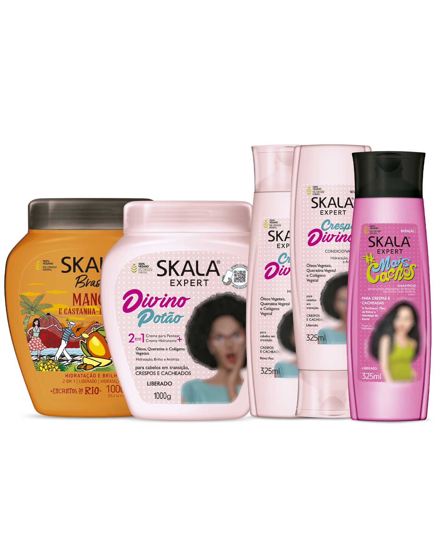 باقة سكالا للعناية بالشعر الكيرلي والمموج