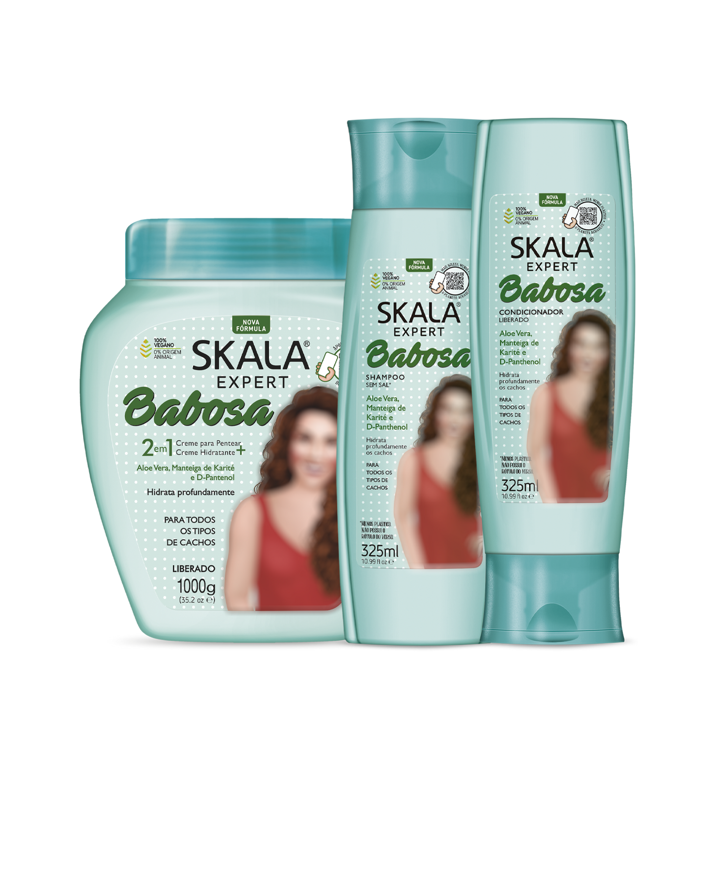 باقة سكالا للعناية بالشعر بخلاصة الألوفيرا والبانثينول لفروة الرأس الدهنية إلى العادية وللتموجات الخفيفة