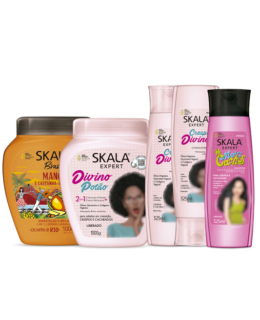 باقة سكالا للعناية بالشعر الكيرلي والمموج